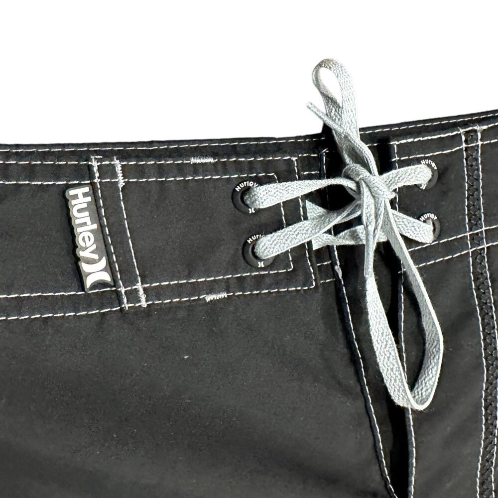 NWT Hurley Mens 42x22 Gray Swim Trunks Board Shorts Knee Length Drawstring Waist - Picture 5 of 15